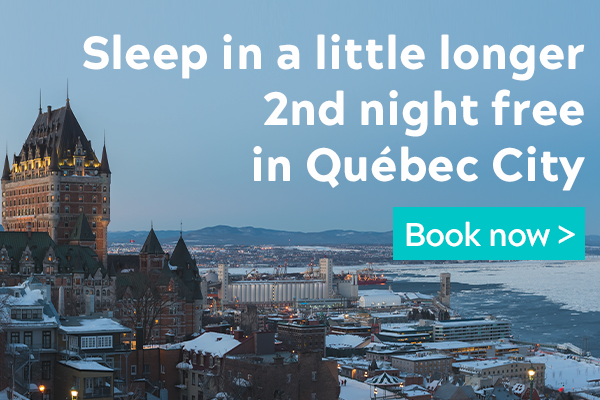 Sleep in a little longer 2nd night free in Québec City