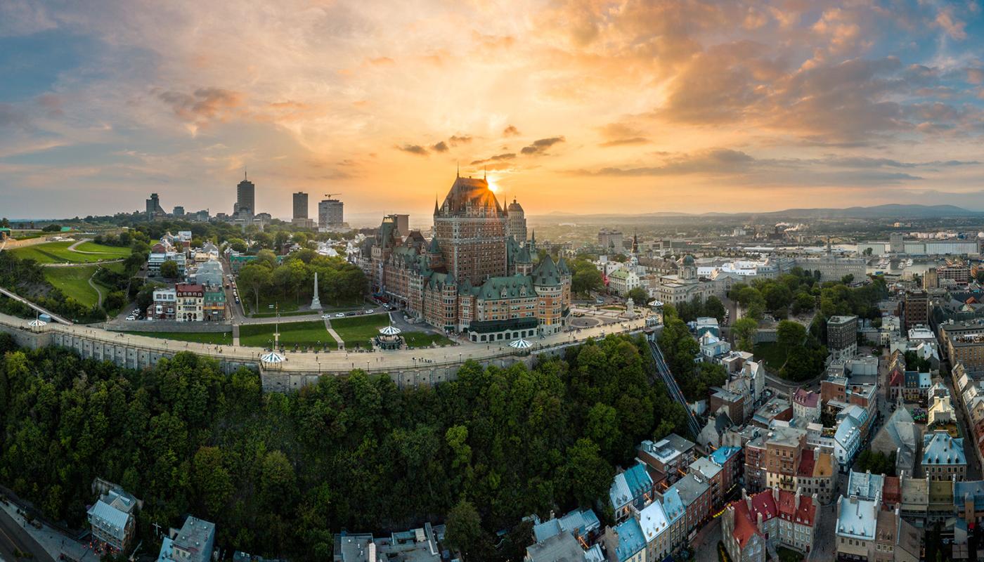 Vue sur la Haute-Ville et la Basse-Ville de Québec