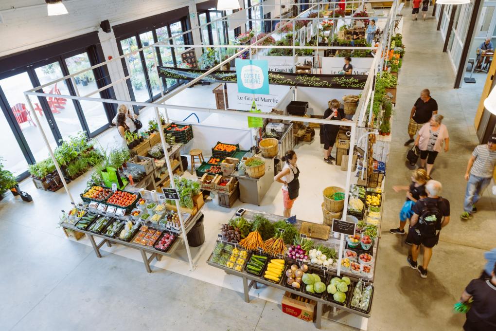 Les espaces intérieurs du Grand Marché