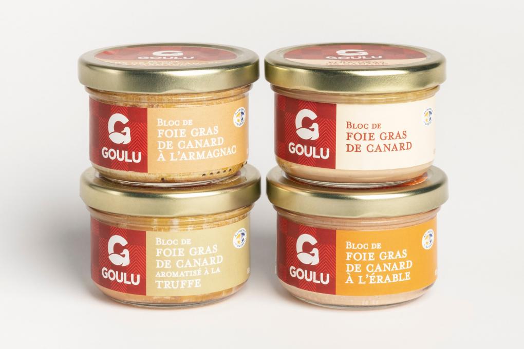 Pots de foie gras du Canard Goulu 