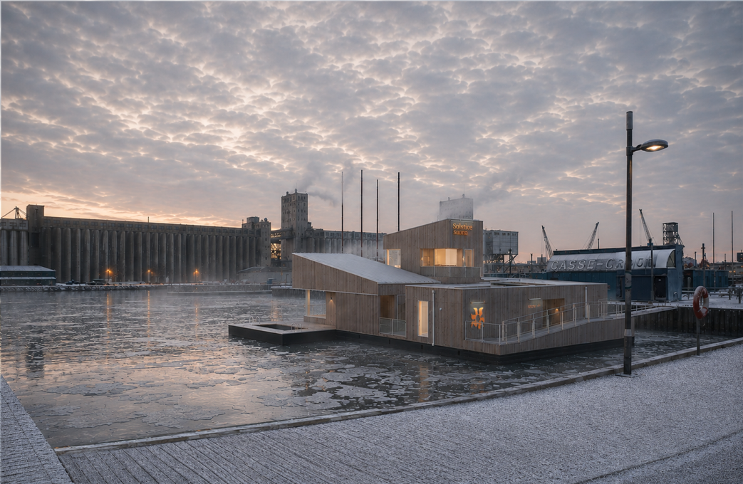 Sauna flottant Bassin Louise