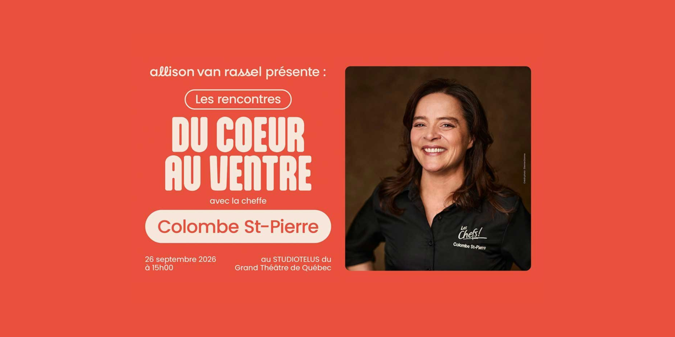Allison Van Rassel et la cheffe Colombe St-Pierre