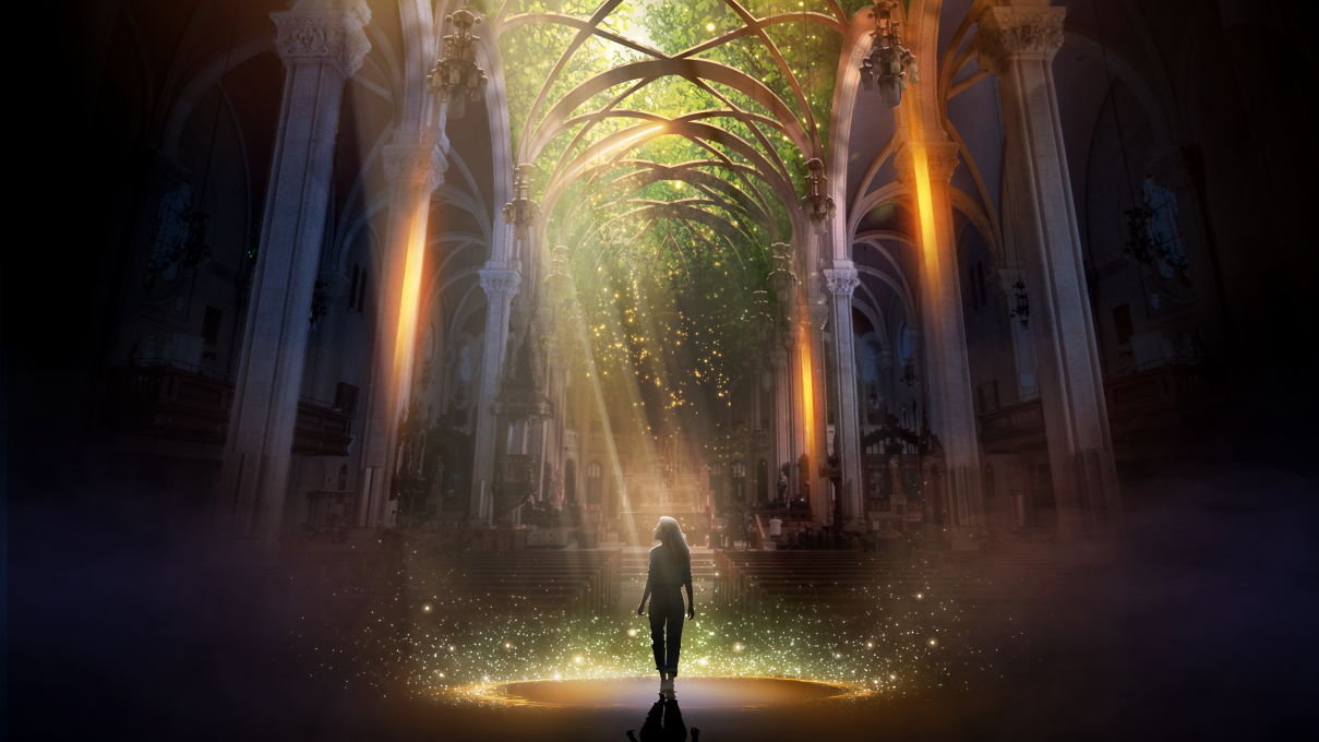 Maquette pour illustrer AURA dans l'église St-Roch