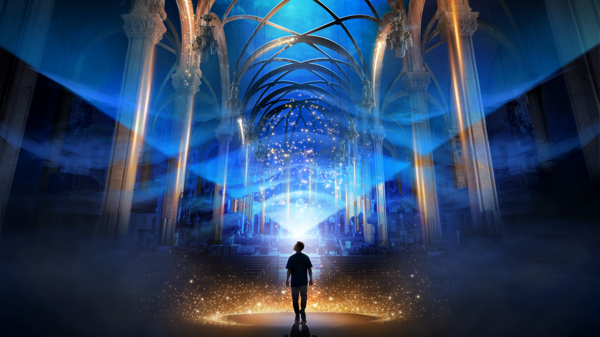 Maquette pour illustrer AURA à l'église St-Roch