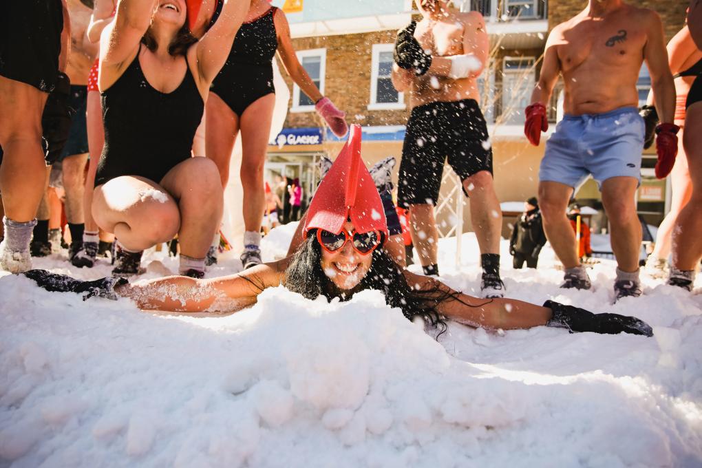 Winter Carnival Snow Bath