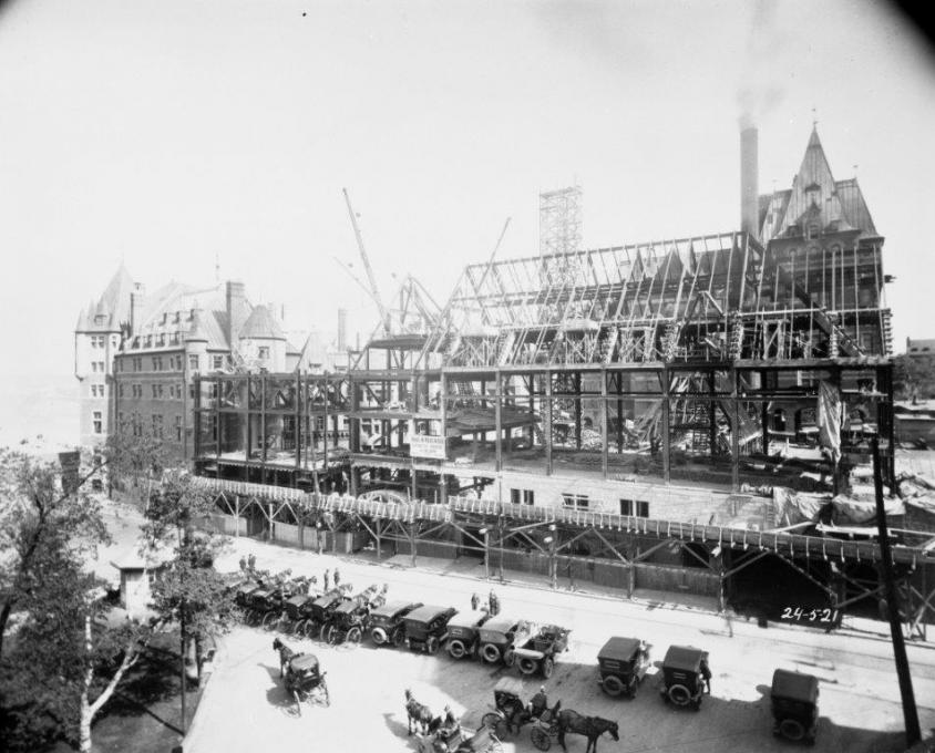 Construction of the Château Frontenac