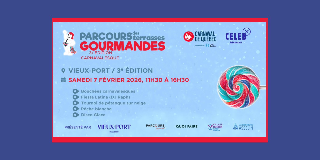 Le Parcours des Terrasses Gourmandes - Édition Carnavalesque