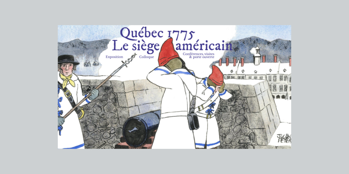 Affiche de l'exposition 1775 : Siège américain