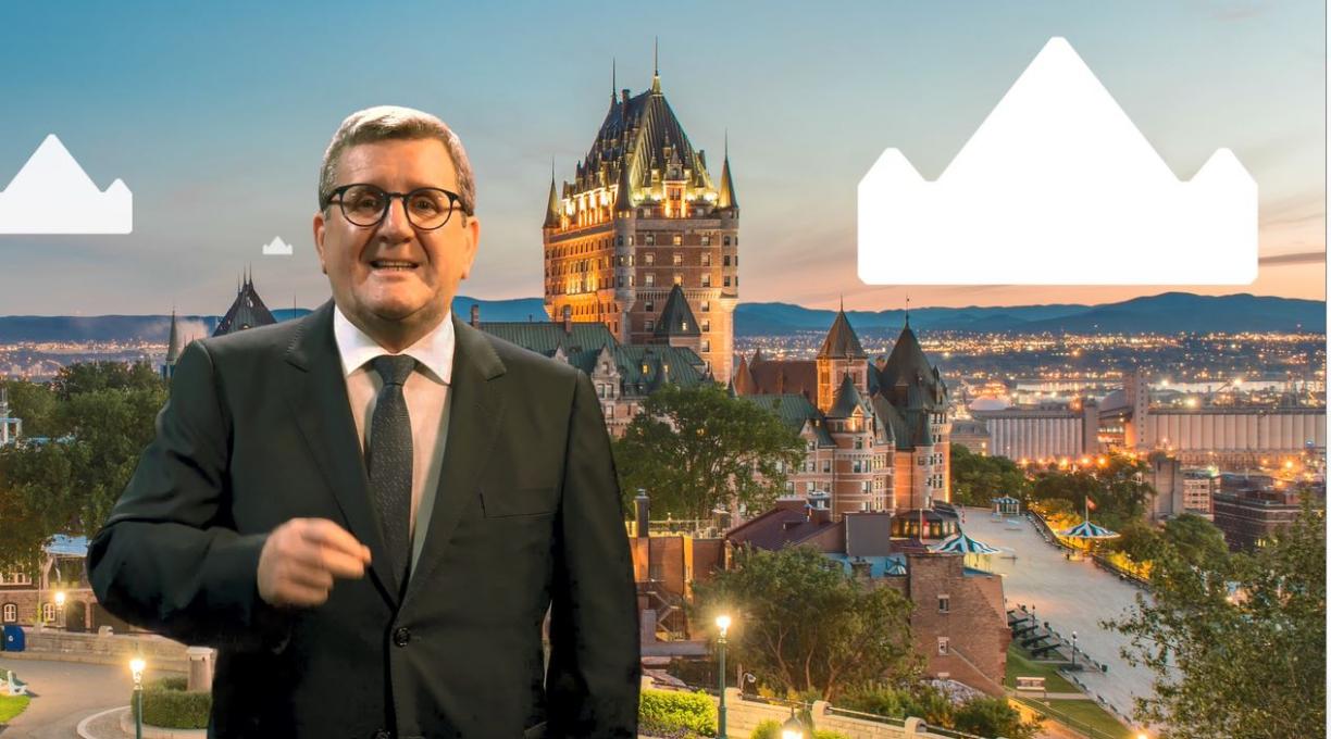 Image vidéo du maire de Québec M. Regis Labeaume