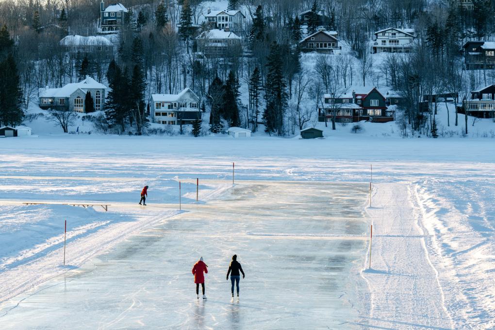 Patinoire sur le lac Beauport