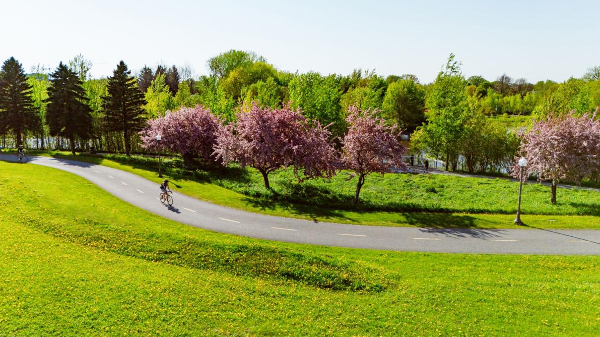 Piste cyclable du parc linéaire de la rivière St-Charles