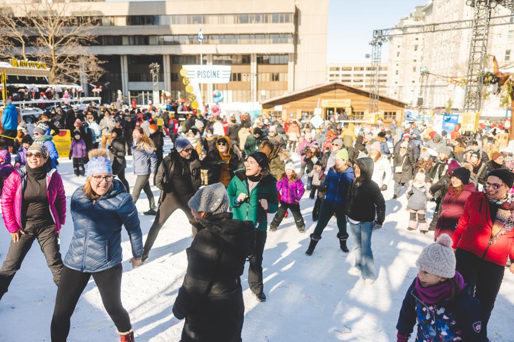 Site le camping d'hiver au Carnaval de Québec