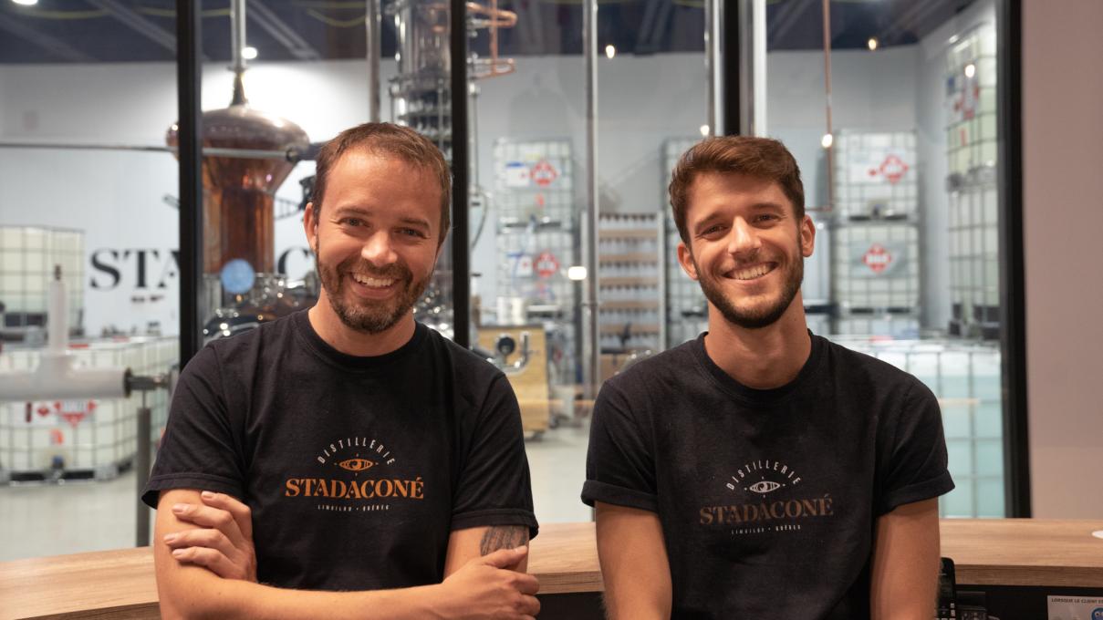 Deux des propriétaires de la Distillerie- Stadacone
