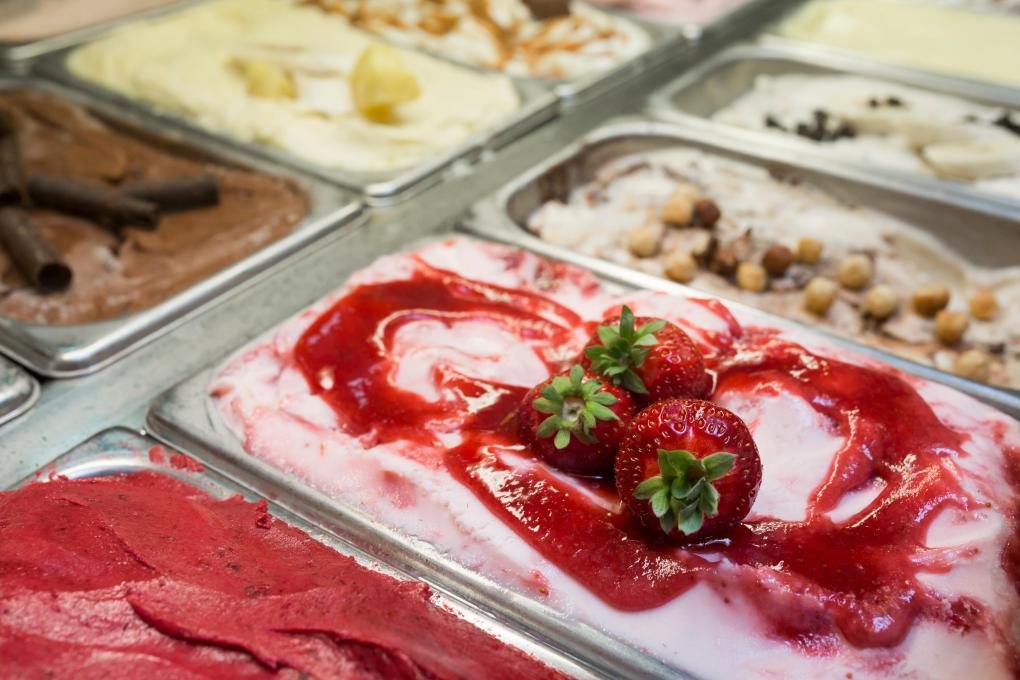 Comptoir de glaces artisanales