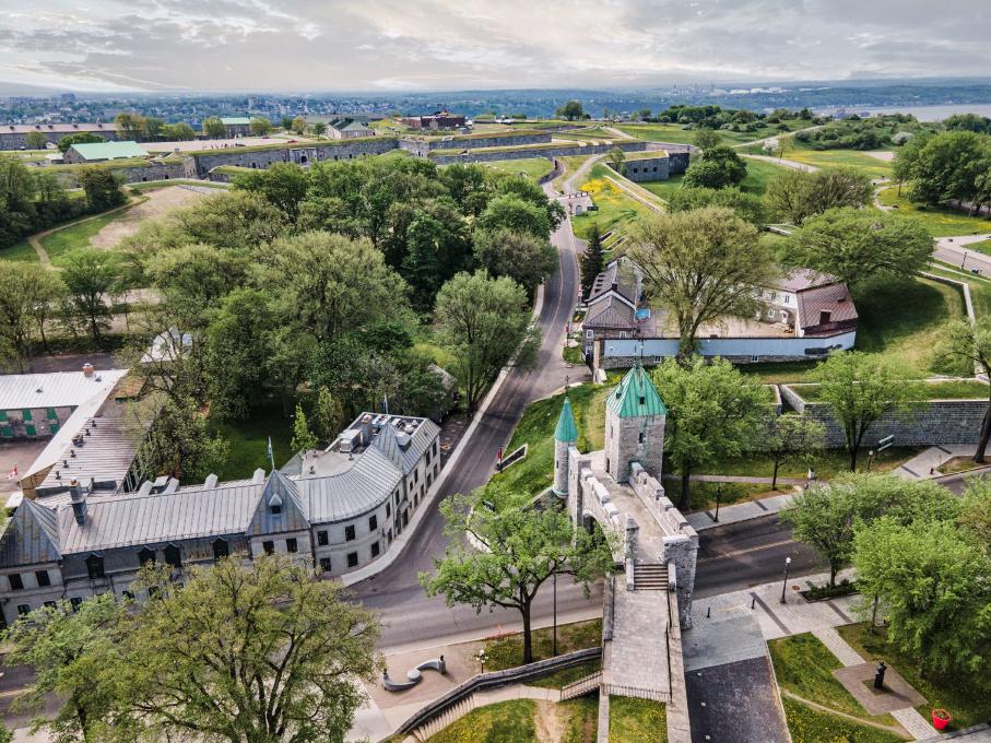 Vue aérienne fortifications