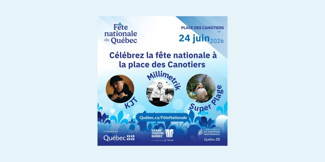Fête nationale du Québec à la place des Canotiers 