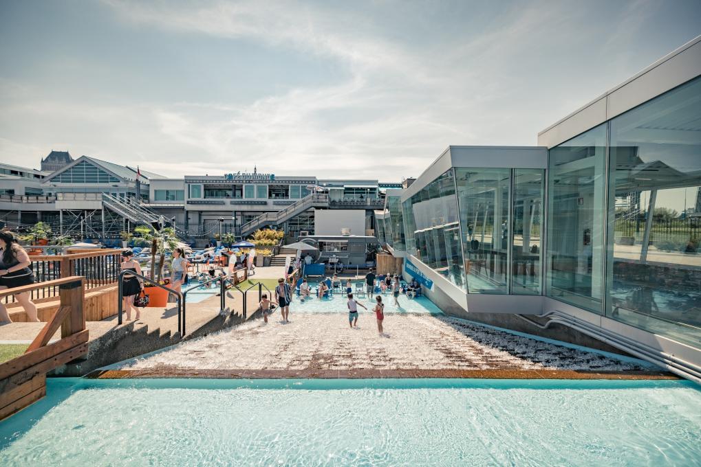 Enfants qui s'amusent à La Cale Port de Québec