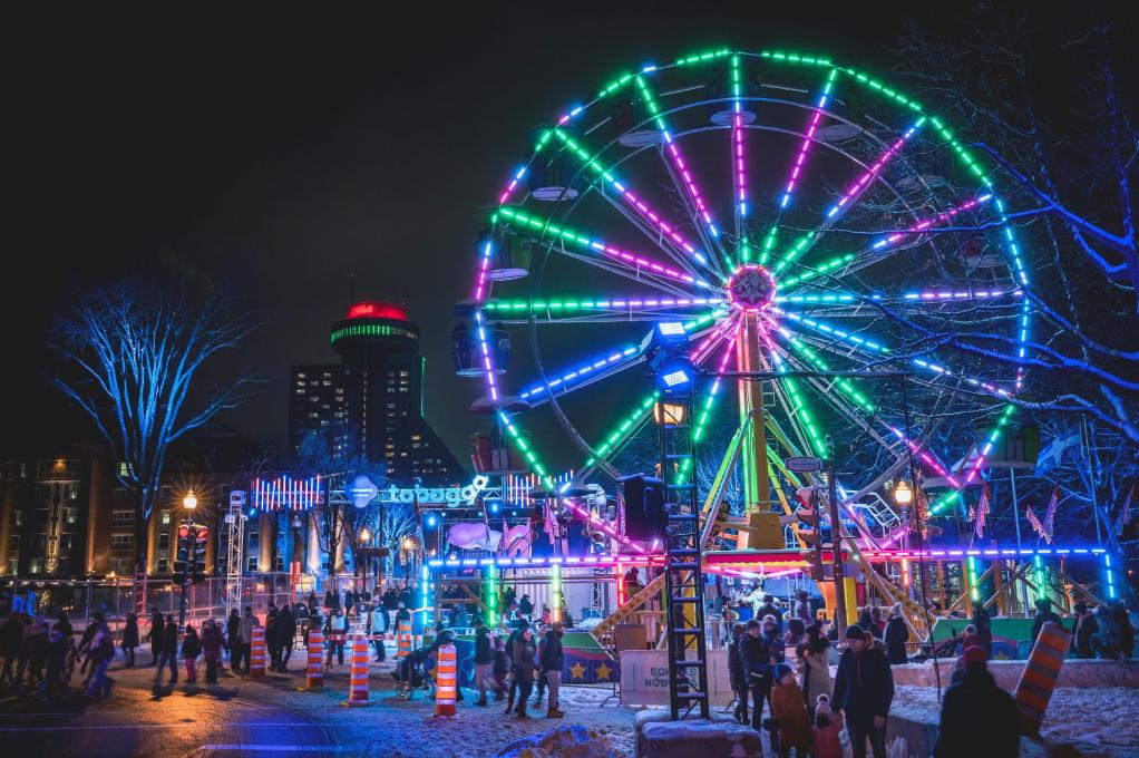 Ferris wheel to celebrate the new year in Québec City