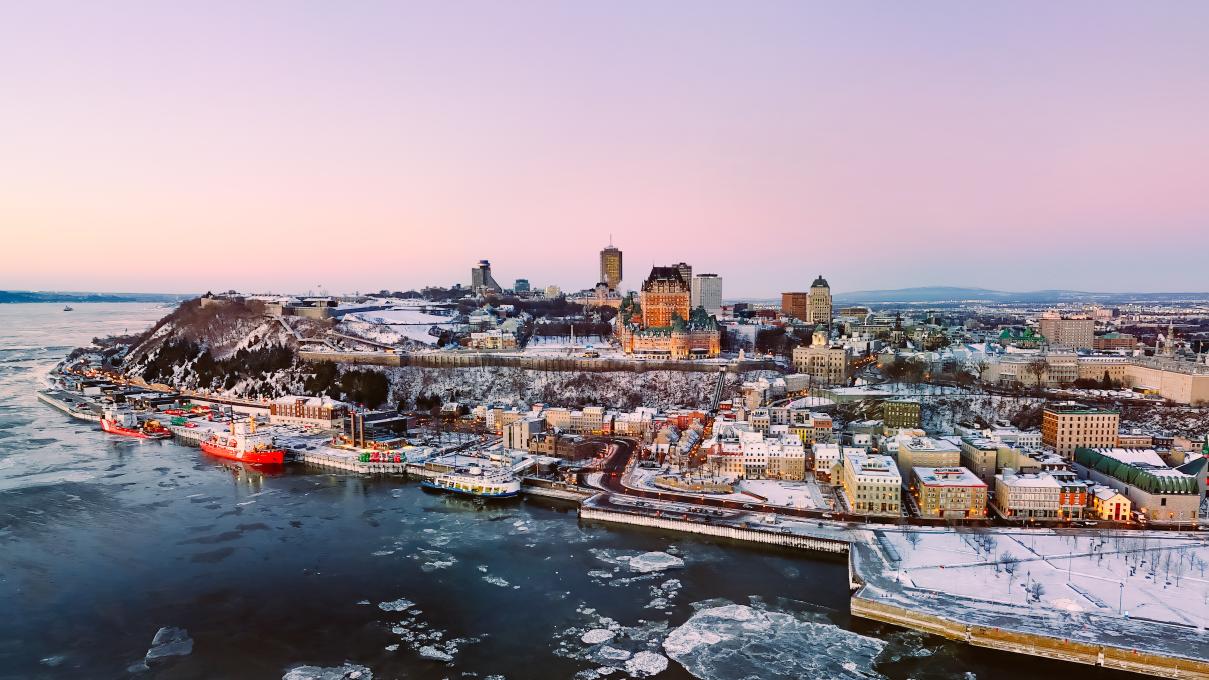 Panorama de Québec en hiver