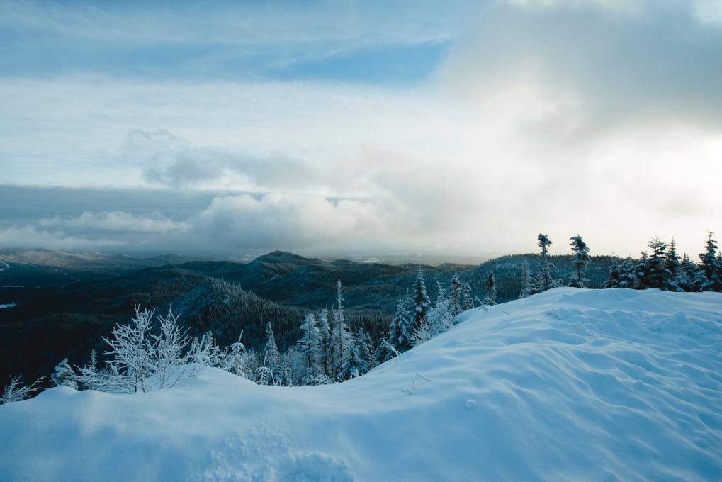 Snowy landscape in Saguenay-Lac-Saint-Jean