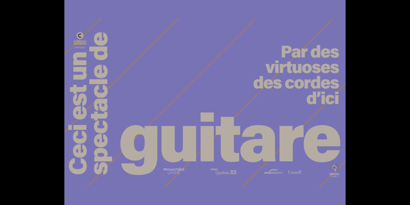 Ceci est un spectacle de guitare