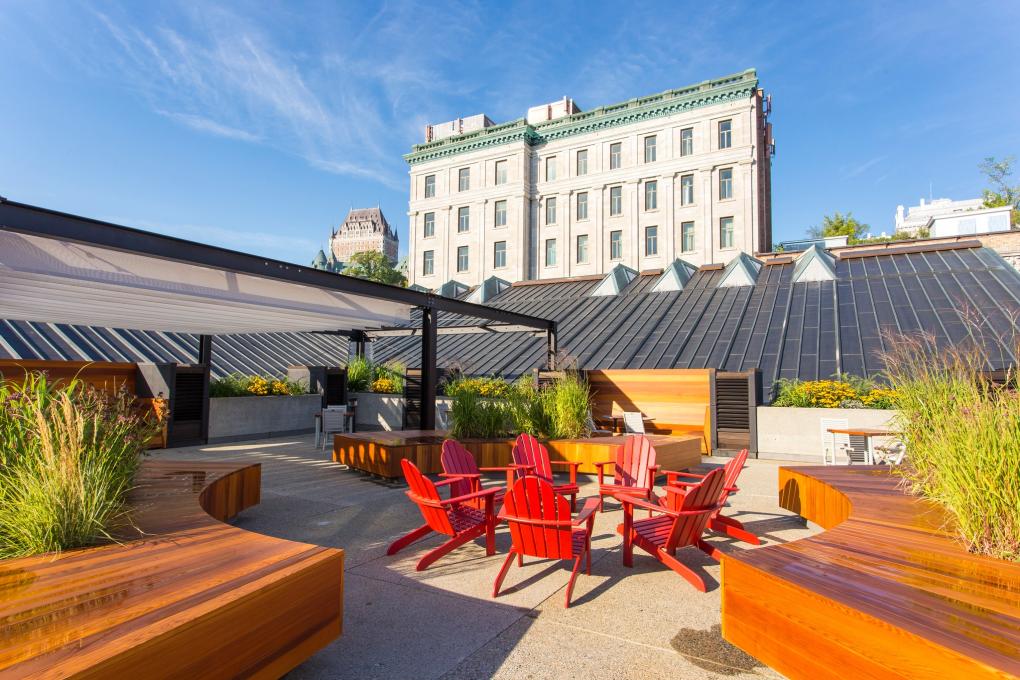Terrasse sur le toit du Musée de la civilisation