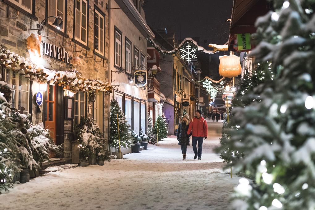 Rue du Petit-Champlain hiver