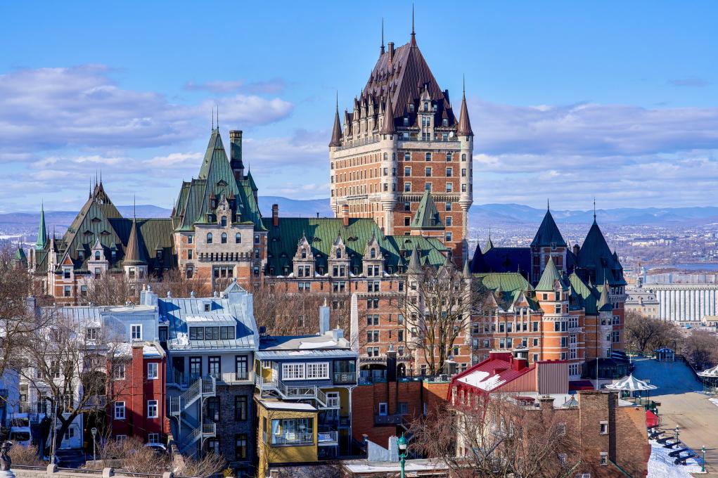 Chateau Frontenac printemps