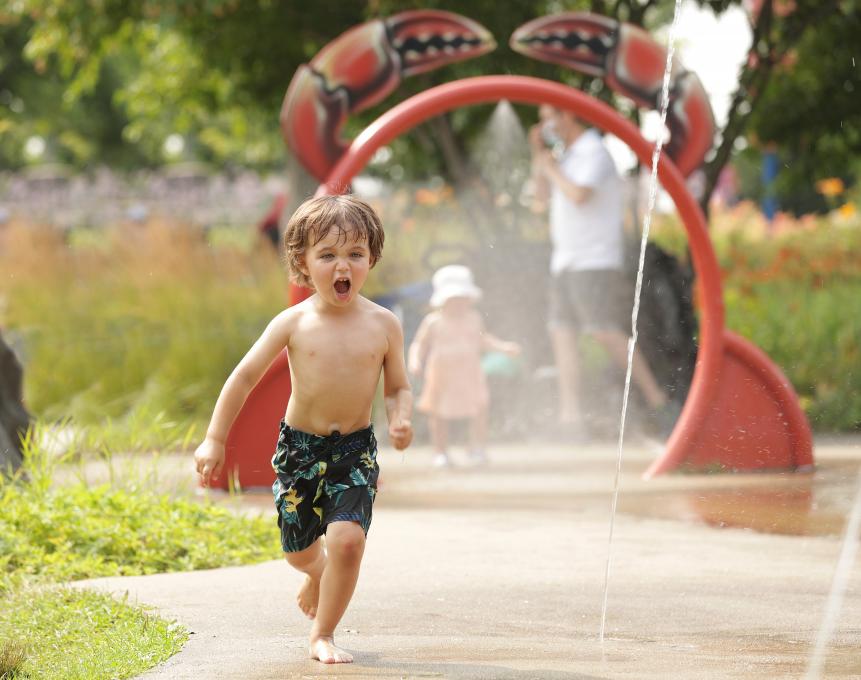 Aquarium du Québec - jeux d'eau