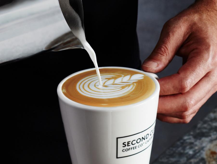 Second Cup d'Youville - art latté
