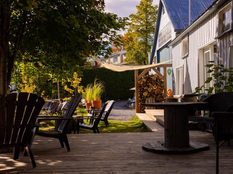 Confiturerie Tigidou - Terrasse sur le fleuve