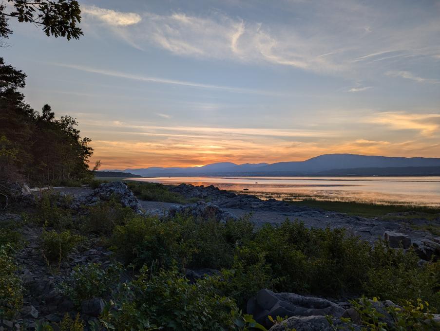 Camping de la Pointe - Coucher de soleil