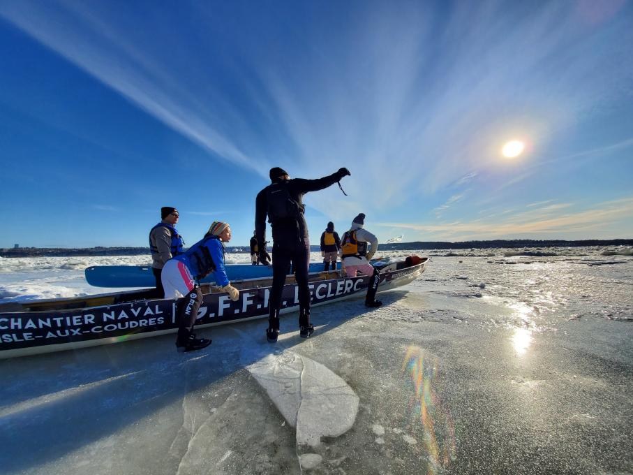 Canot à glace Expérience - Lumière hivernale sublime