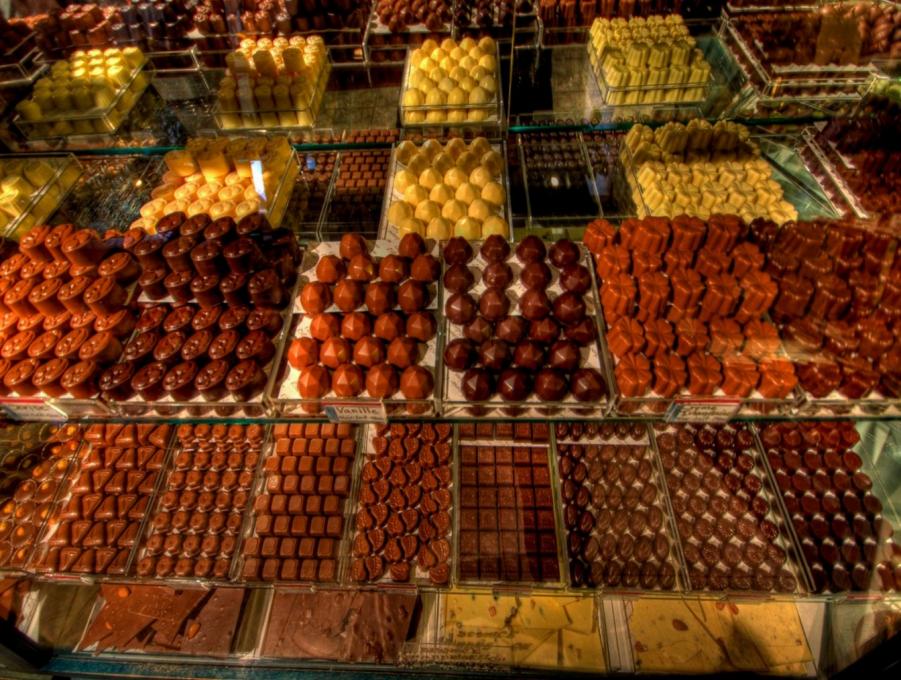 Chocolaterie de l'Île d'Orléans (Sainte-Pétronille) - variety of chocolates