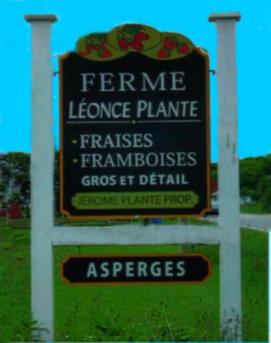 Ferme Léonce Plante - Enseigne