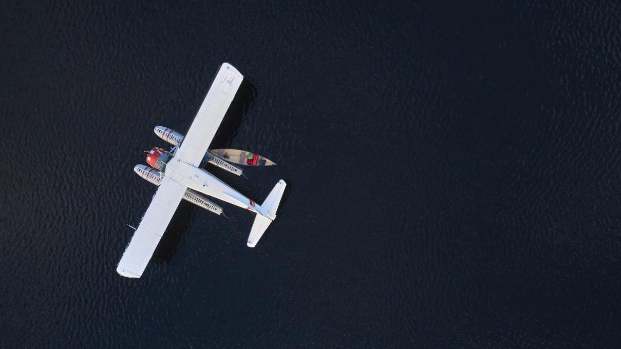 Hydravion Québec - DHC-2 avec kayak