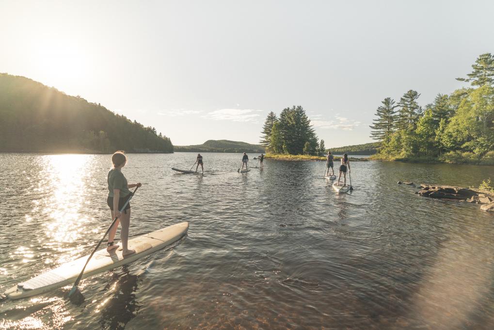 O Pagaie - paddle boards on a lake