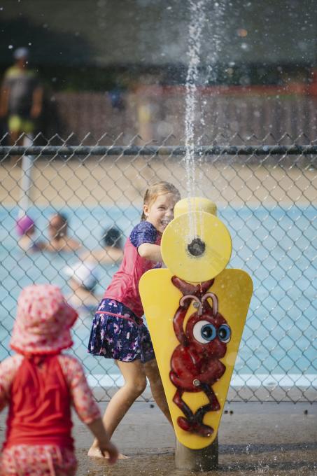 Camping Stoneham - jeux d'eau et piscine