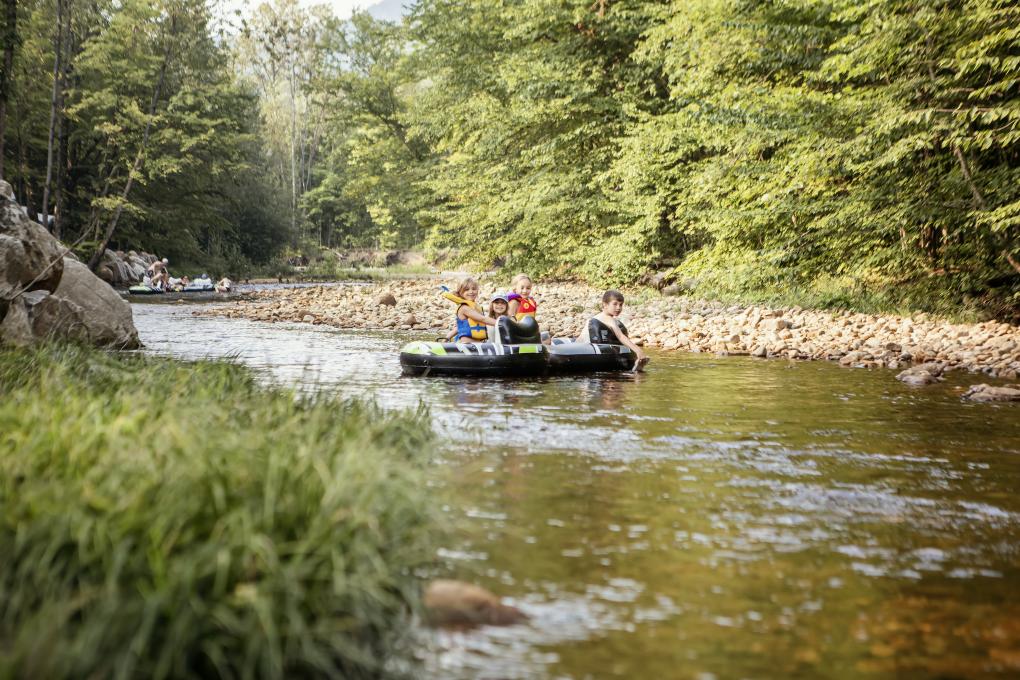 Camping Stoneham - embarquement riviere