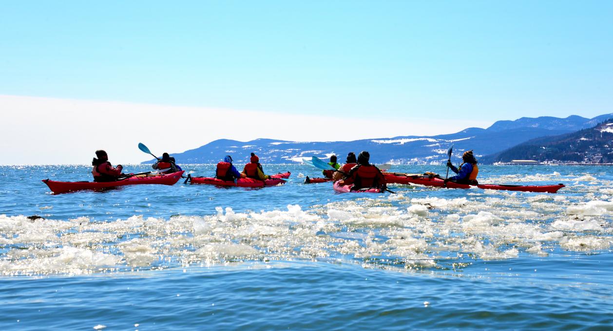 Katabatik - Aventure dans Charlevoix - Kayak hivernal au large de Cap-à-l'Aigle