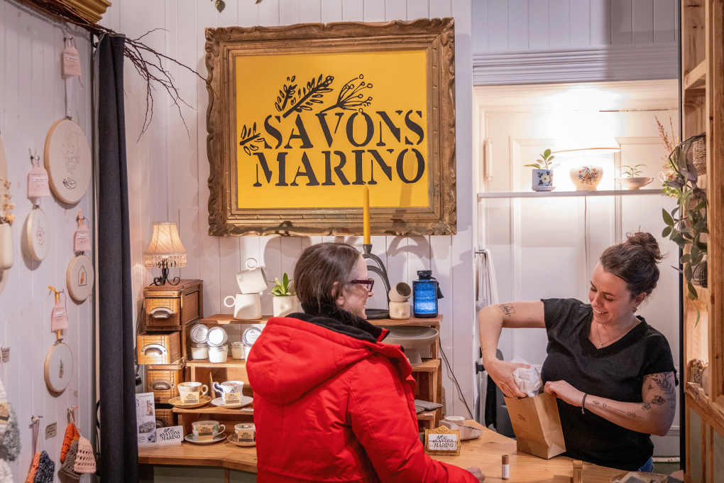 Les Savons Marino-Service personnalisé