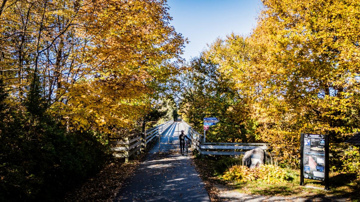 Vélopiste Jacques-Cartier/Portneuf - Automne