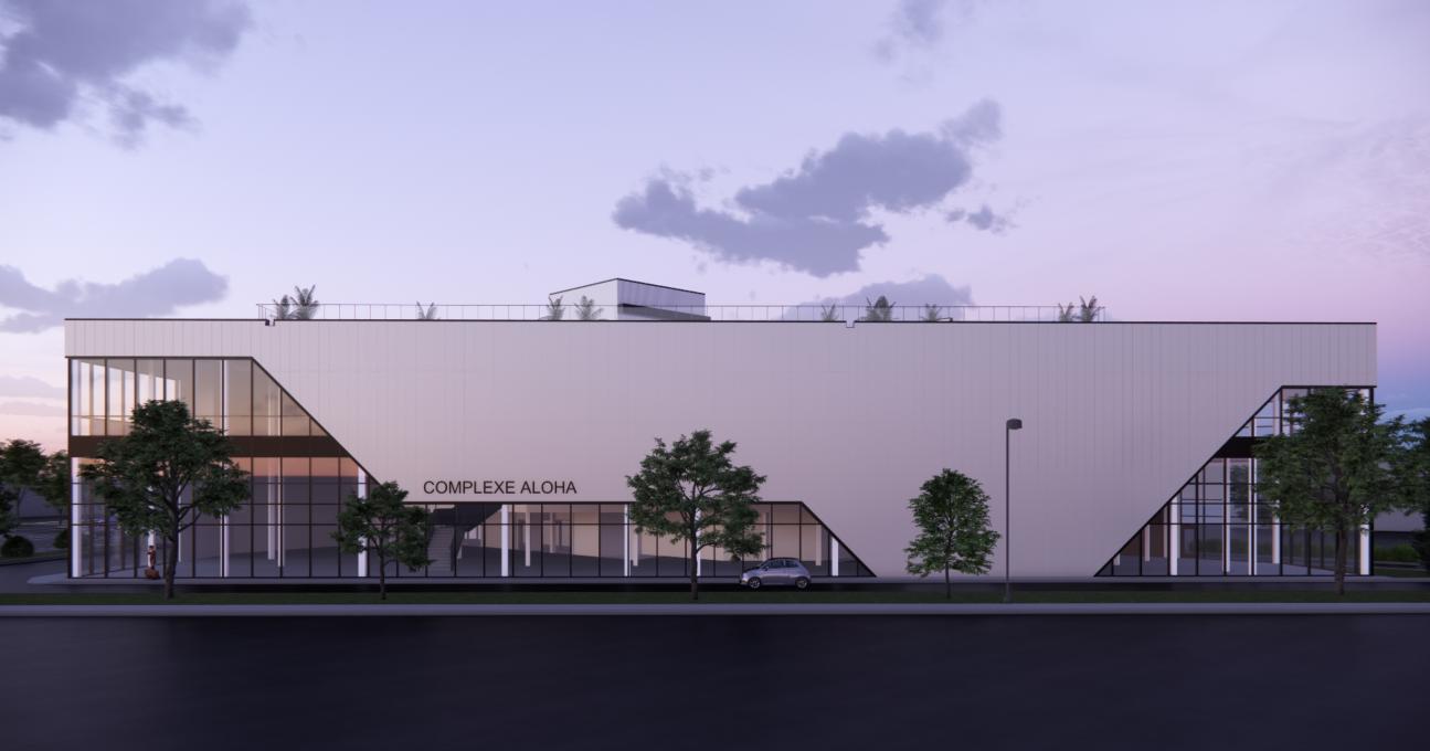 Complexe Aloha - Plan 3D (côté)