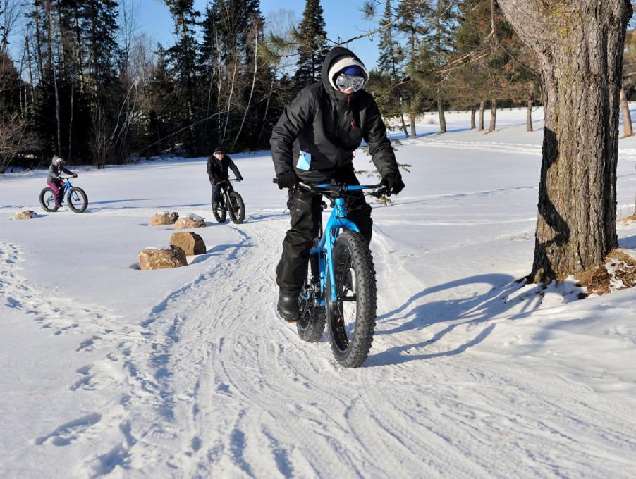 Le centre Castor - vélo sur neige