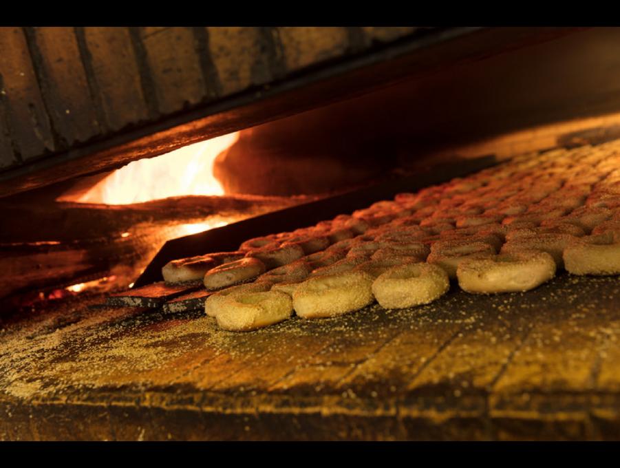 Bagel Maguire Café - bagel baked on site in an authentic wood-fired oven
