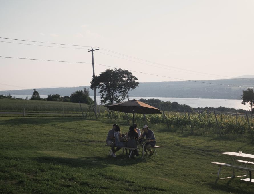 Les Ouches - Terrasse et vue sur le fleuve