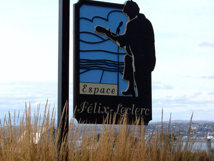 Espace Félix-Leclerc - exterior sign
