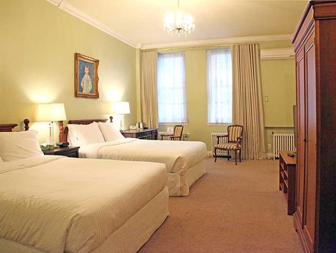 Auberge La Chouette - chambre avec 2 grands lits