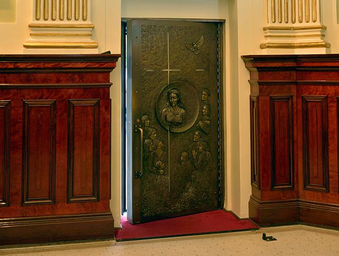 Holy Door at Notre-Dame de Québec Cathedral Basilica.