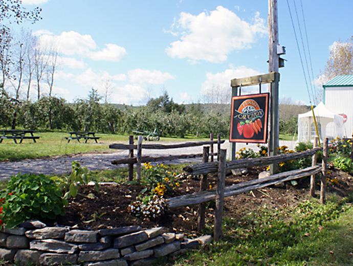 Ferme Arthur Cauchon Inc. - sign at the entrance to the farm